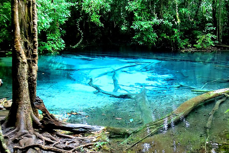 Ein Traum: die "blaue Lagune", auch "Blue Pool" genannt. © Thailand-Lifestyle.com by Nathalie Gütermann