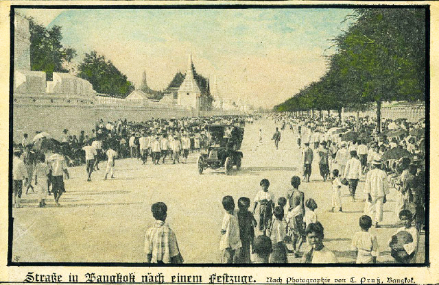 Thailand Lifestyle präsentiert: den Grand Palace von Bangkok. Hier: Historische Aufnahme