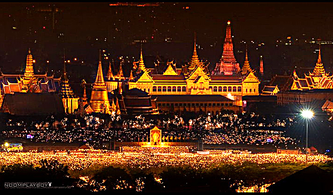 Thailand Lifestyle präsentiert: den Grand Palace von Bangkok. Hier: Todestag von König Bhumibol