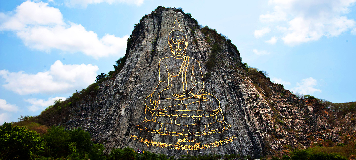 Der "Buddha Mountain" von Pattaya, genannt "Khao Chi Chan".