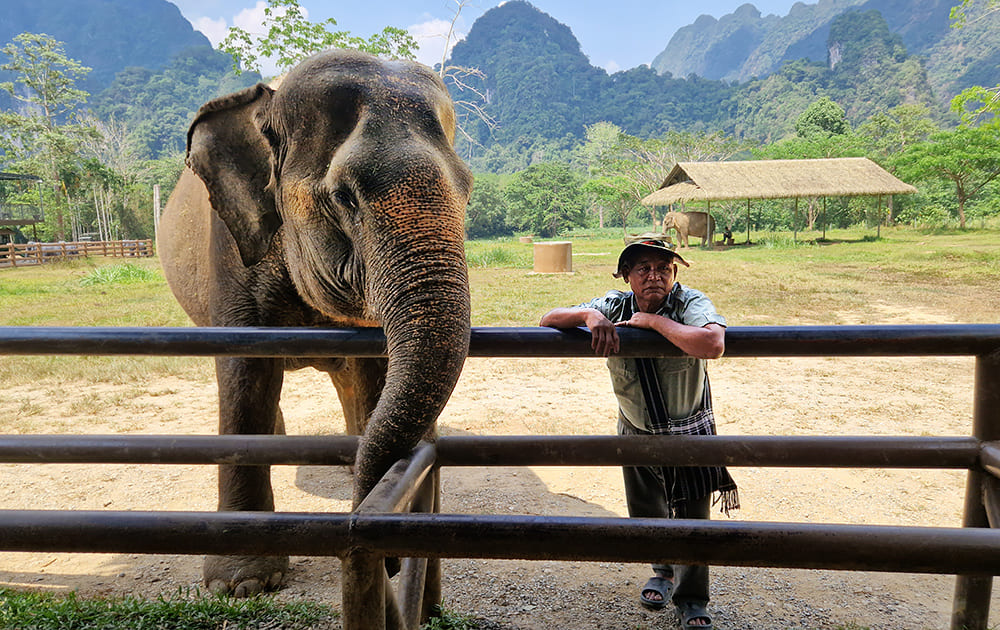 Ein Mahout mit "seinem" Elefant im "Elephant Hills" Camp. Foto © Thailand-Lifestyle.com by Nathalie Gütermann