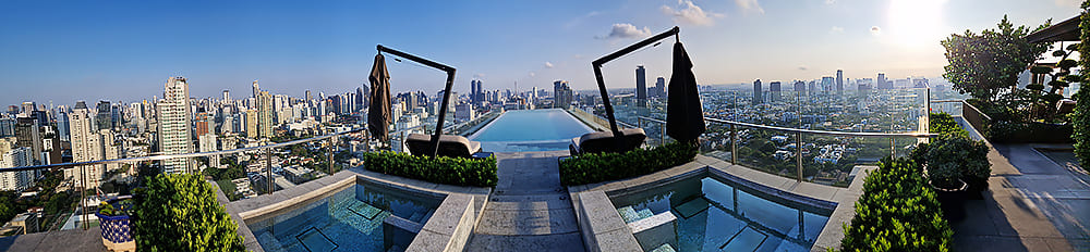 Infinity Pool auf dem Dach © Thailand-Lifestyle.com by Nathalie Gütermann 